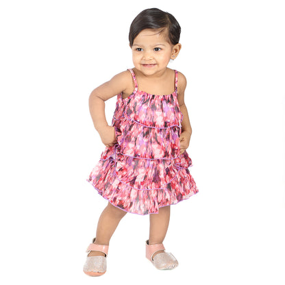 Young Birds Chiffon Layer Dress