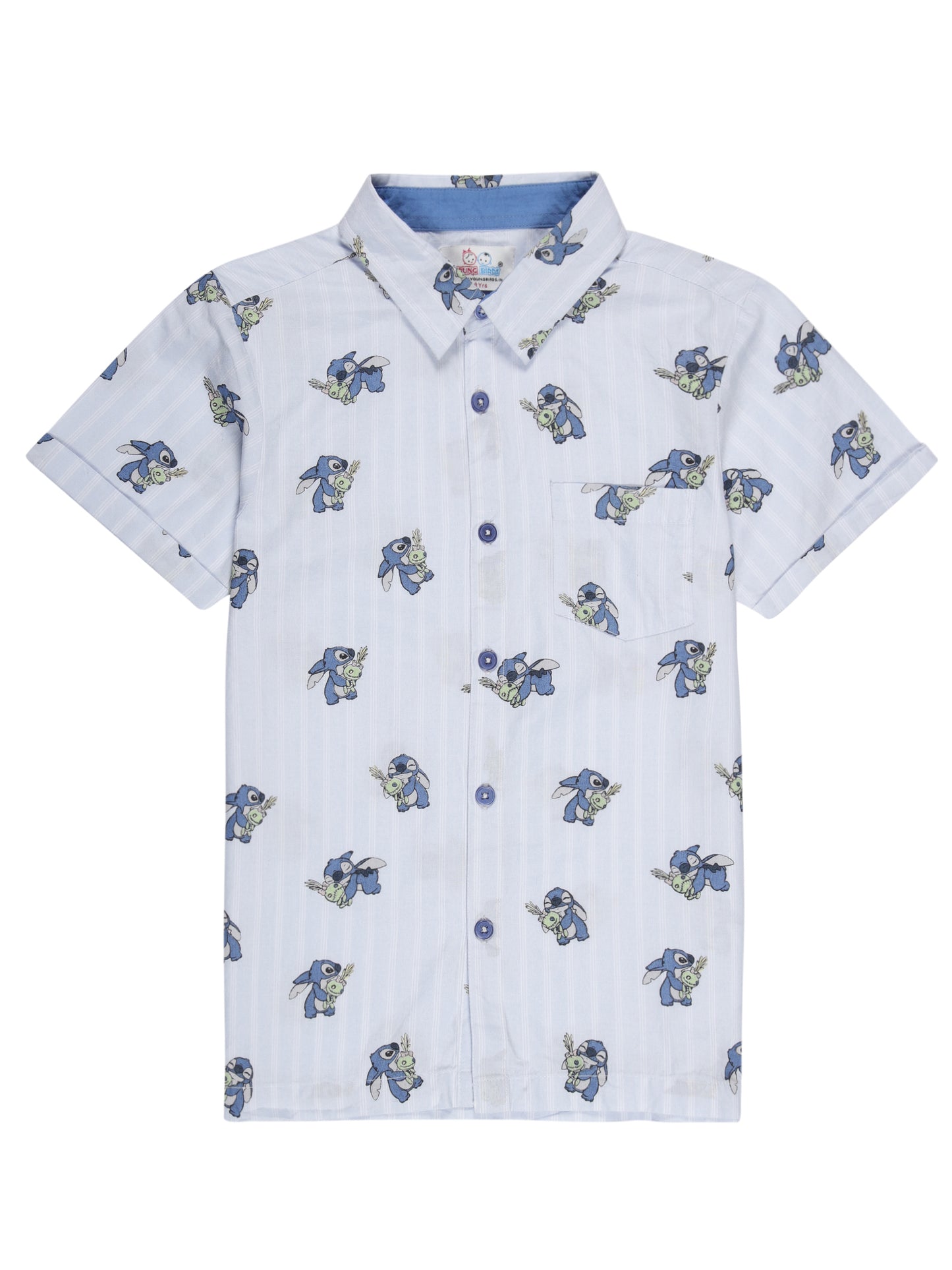 Young Birds Boys Short Sleeve Shirt - Rabbit Print