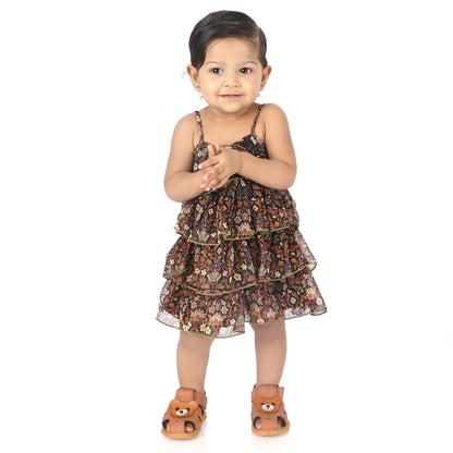 Young Birds Chiffon Layer Dress