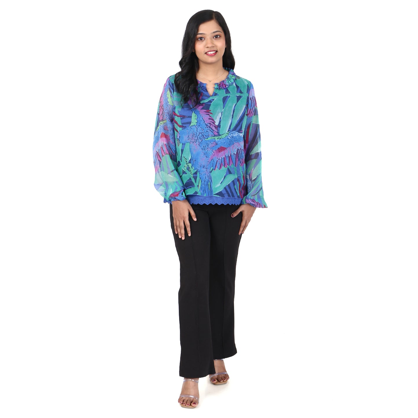 Women's Chiffon Top With Cami