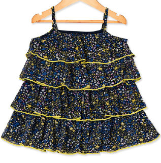 Young Birds Chiffon Layer Dress
