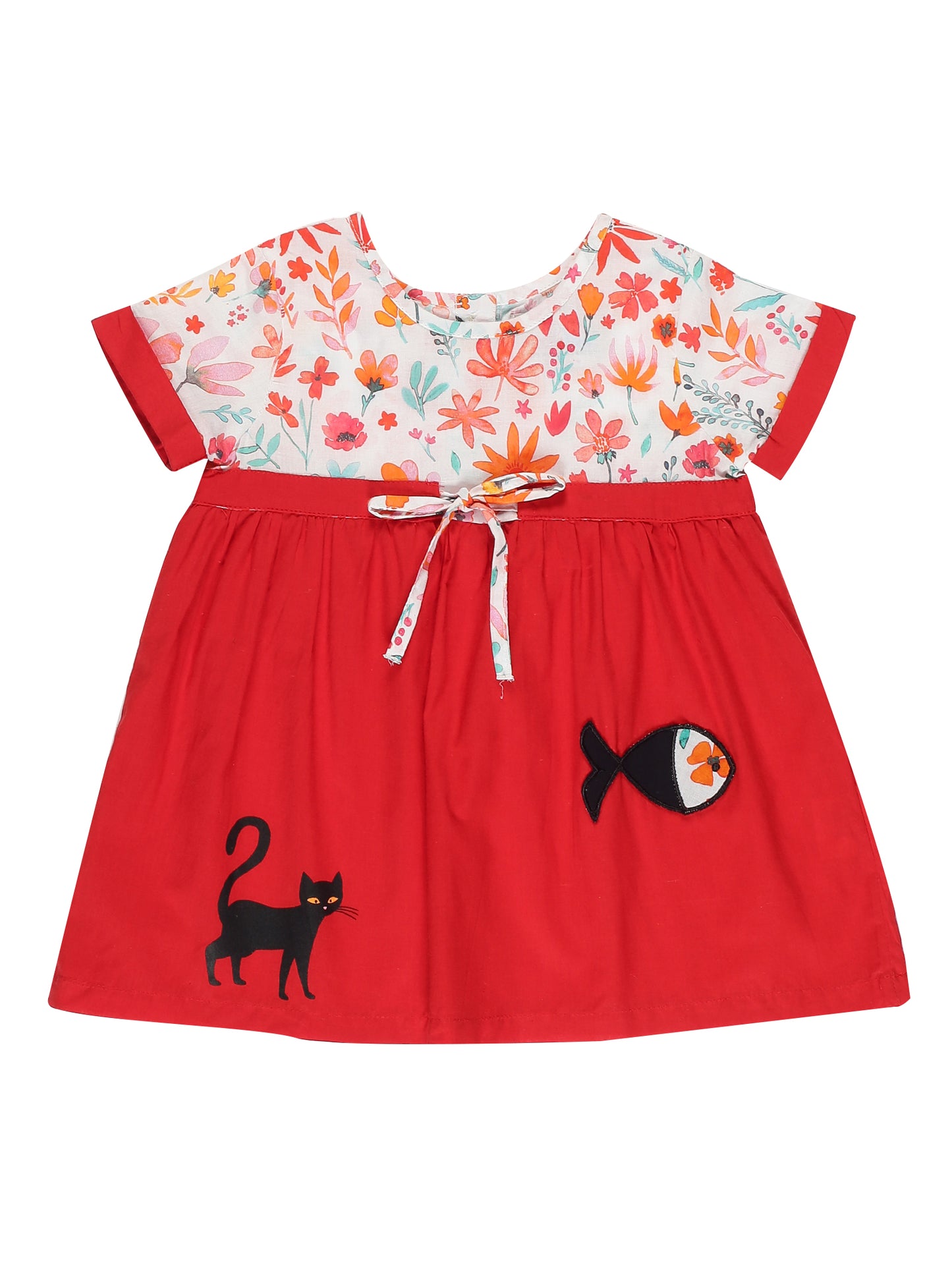 Young Birds Cat'N'Fish Baby Dress