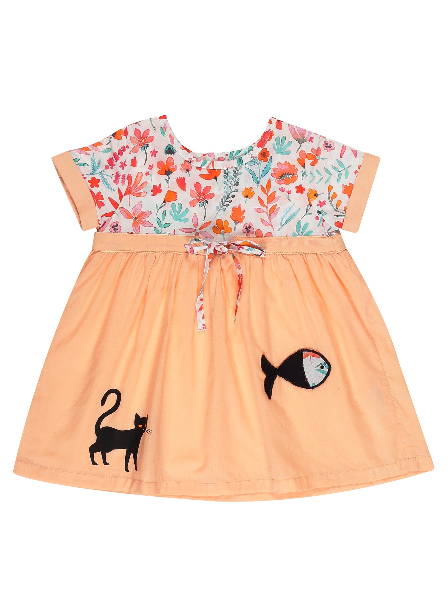 Young Birds Cat'N'Fish Baby Dress