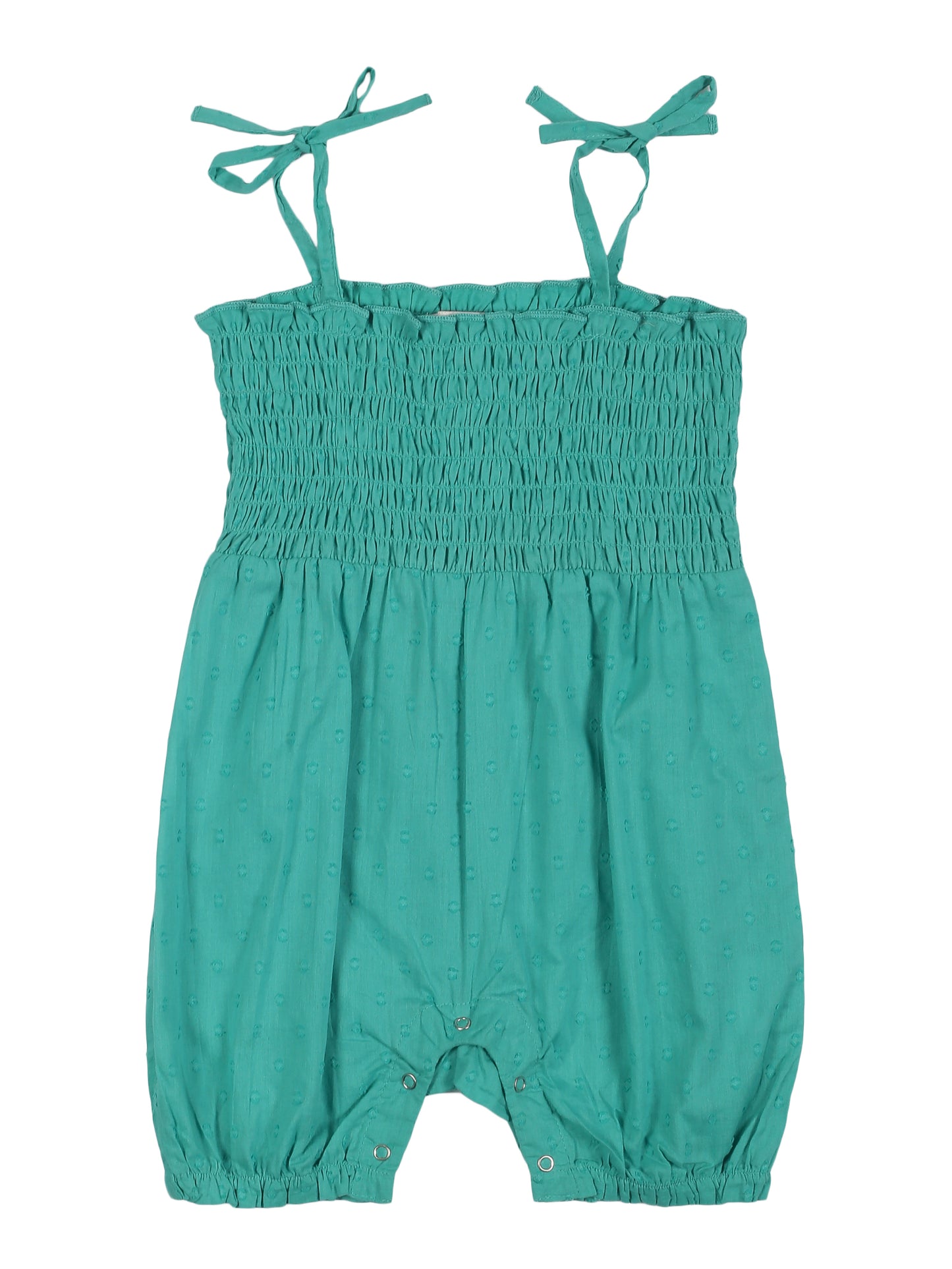 Young Birds Smocked Dobby Baby Romper
