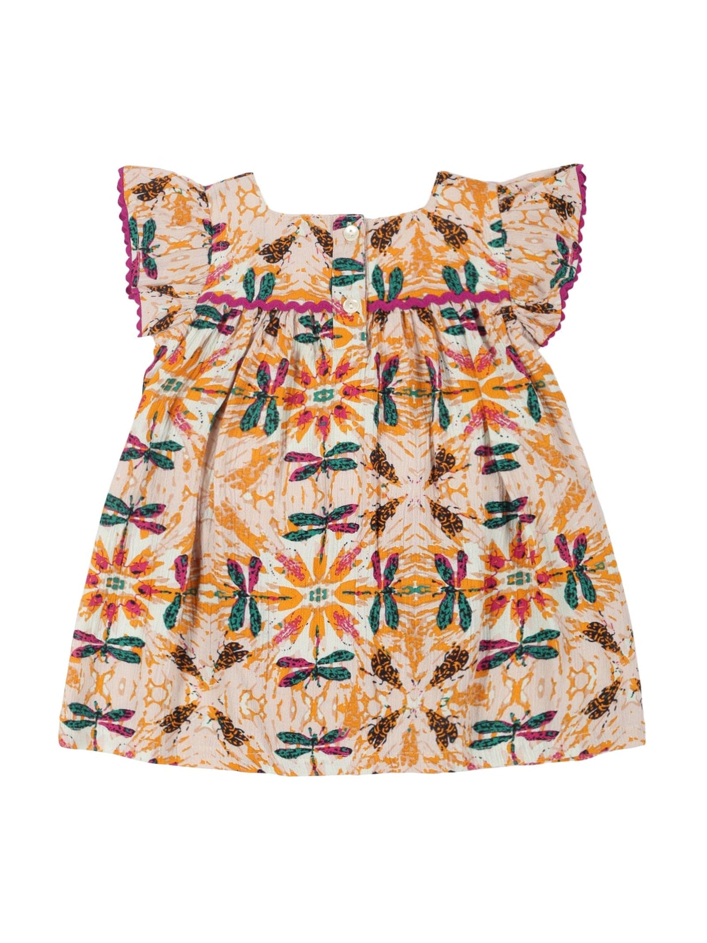 Young Birds Printed Dress With Bloomer