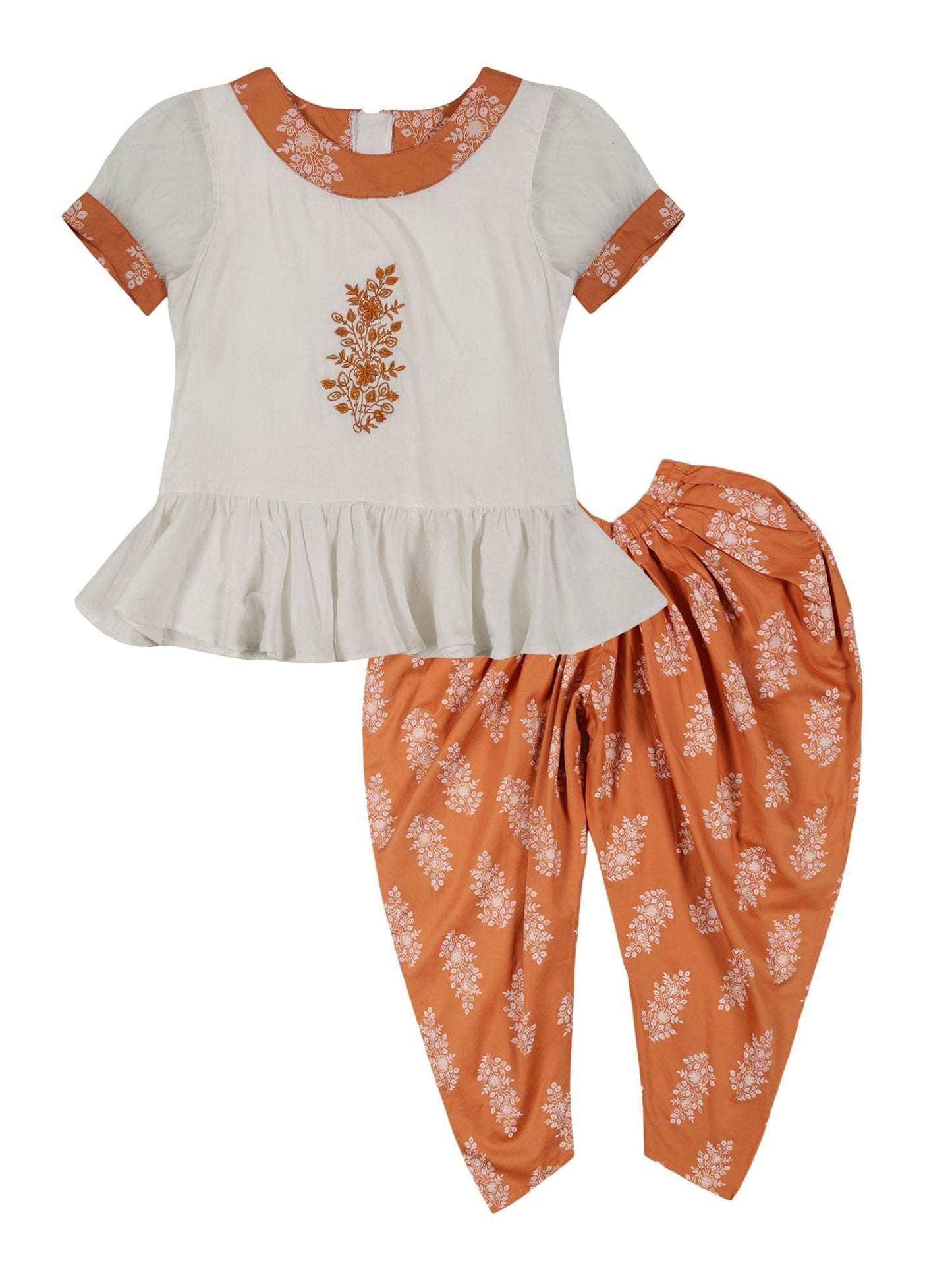 Young Birds Peplum Top With Dhoti Pant