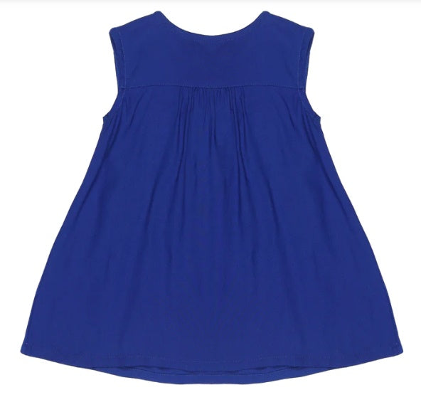 Young Birds Embroidery Dress With Bloomer