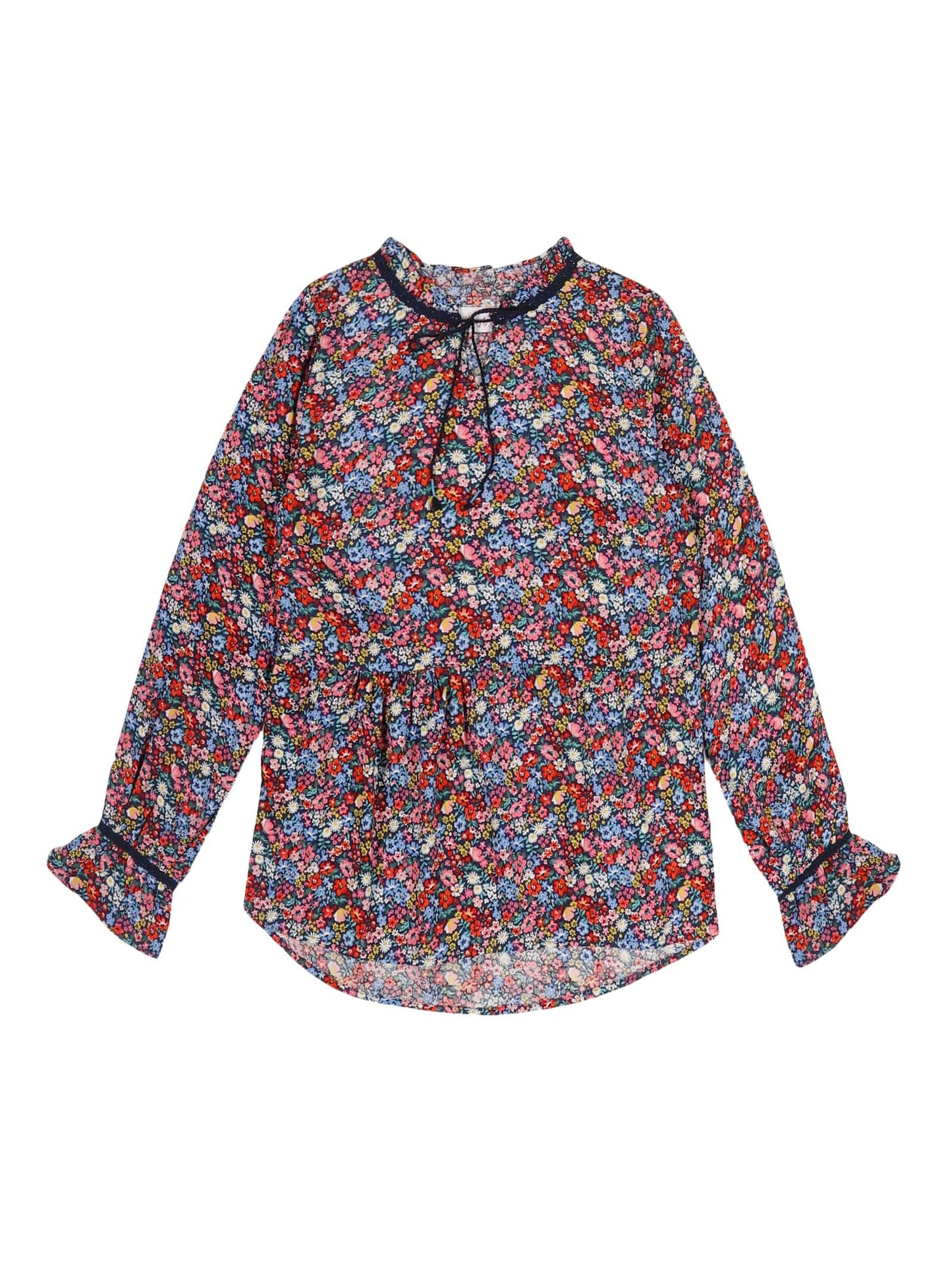 Youngly Floral Print Peplum Top