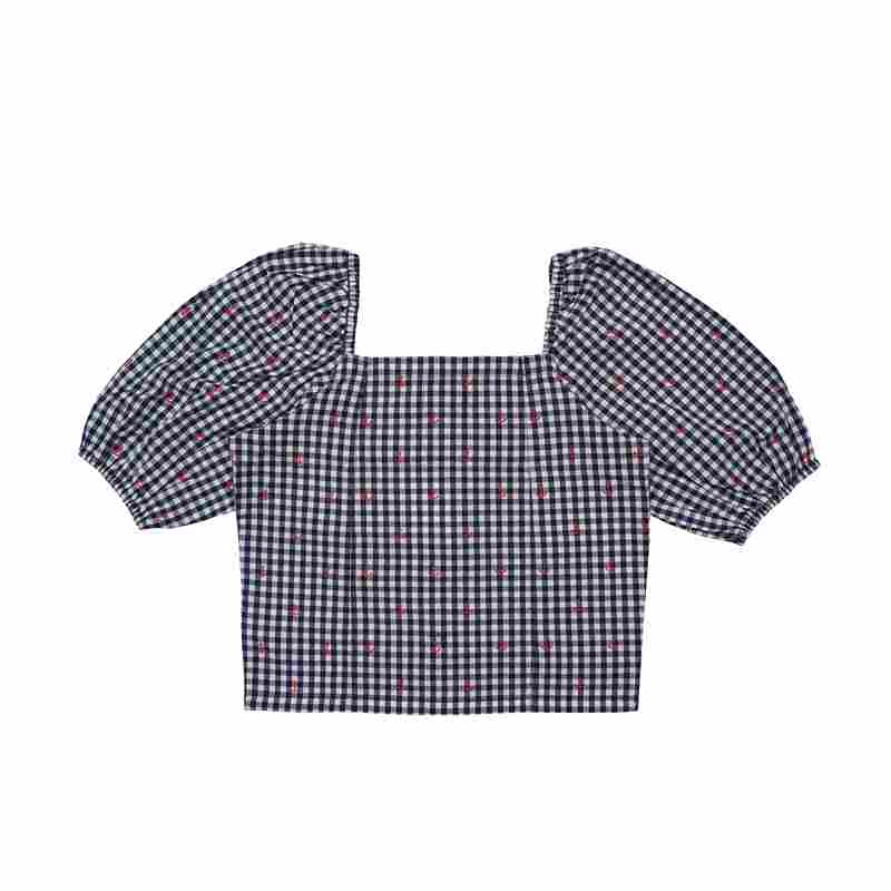 Youngly Square Neck Crop Blouse