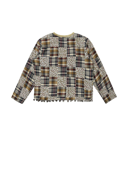 Youngly Patchwork Fringed Lace Jacket