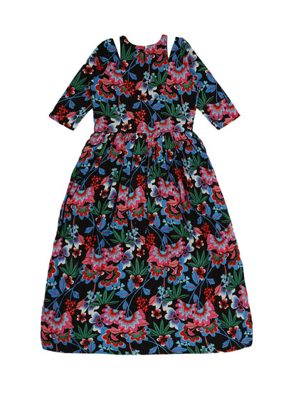Youngly Cold Shoulder Long Dress