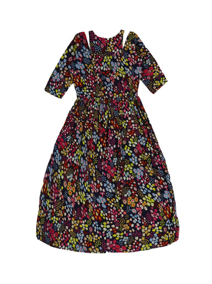 Youngly Cold Shoulder Long Dress