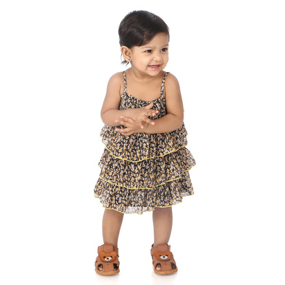 Young Birds Chiffon Layer Dress