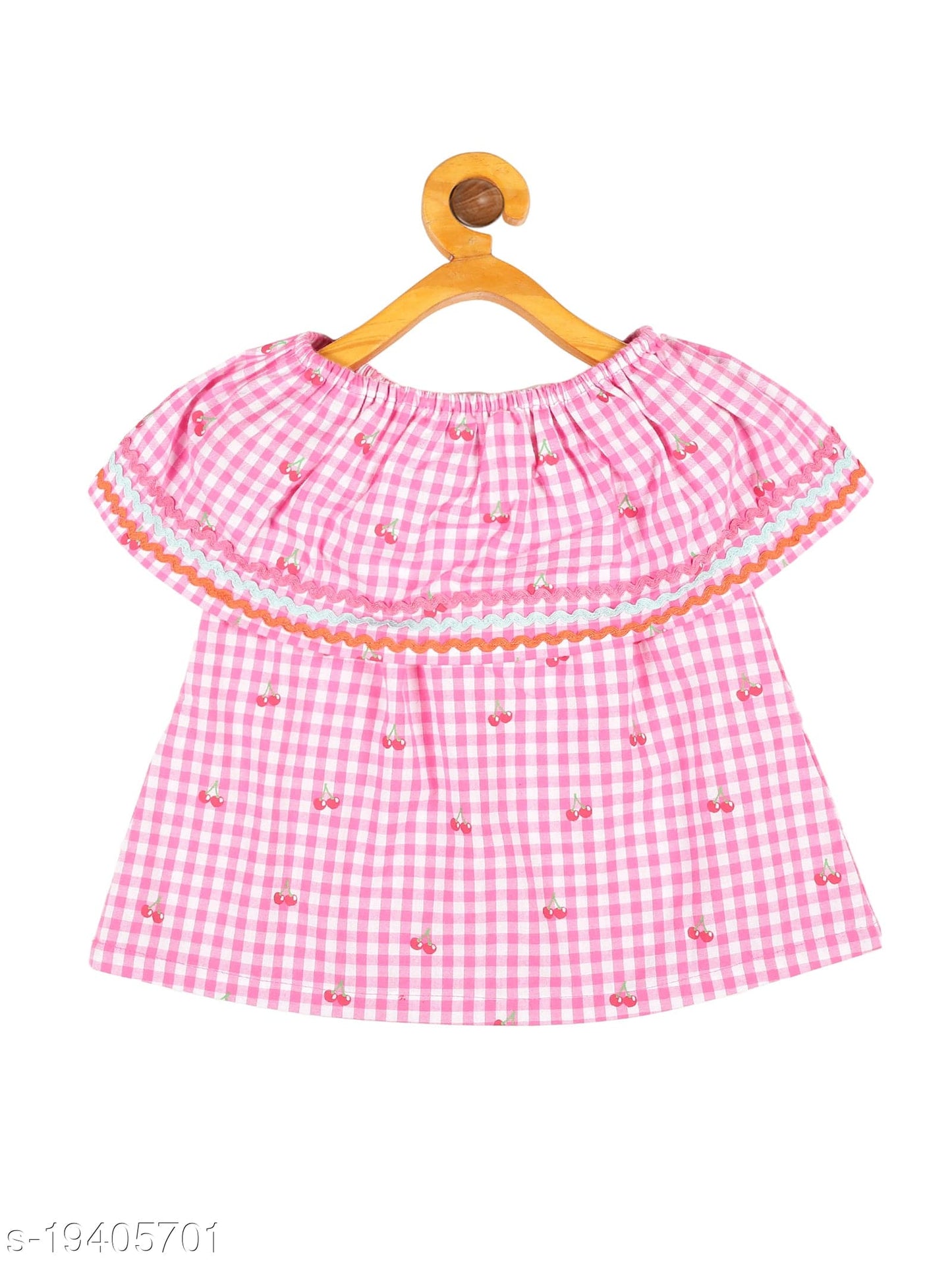 Young Birds Shoulder Flounce Top