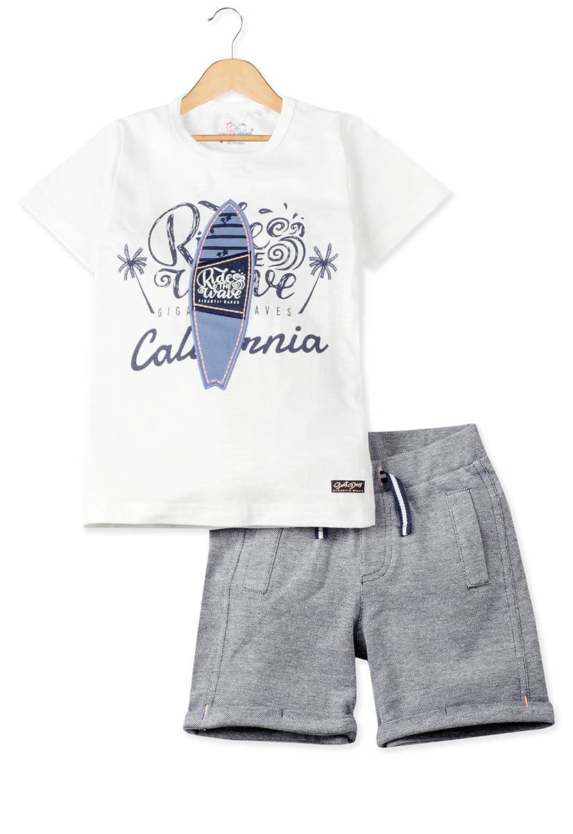 Young Birds The Wave 2Pcs Baby Suit