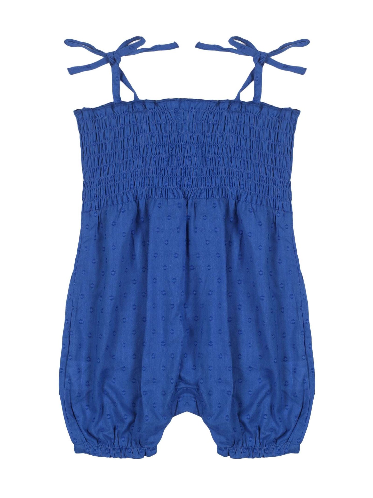 Young Birds Smocked Dobby Baby Romper