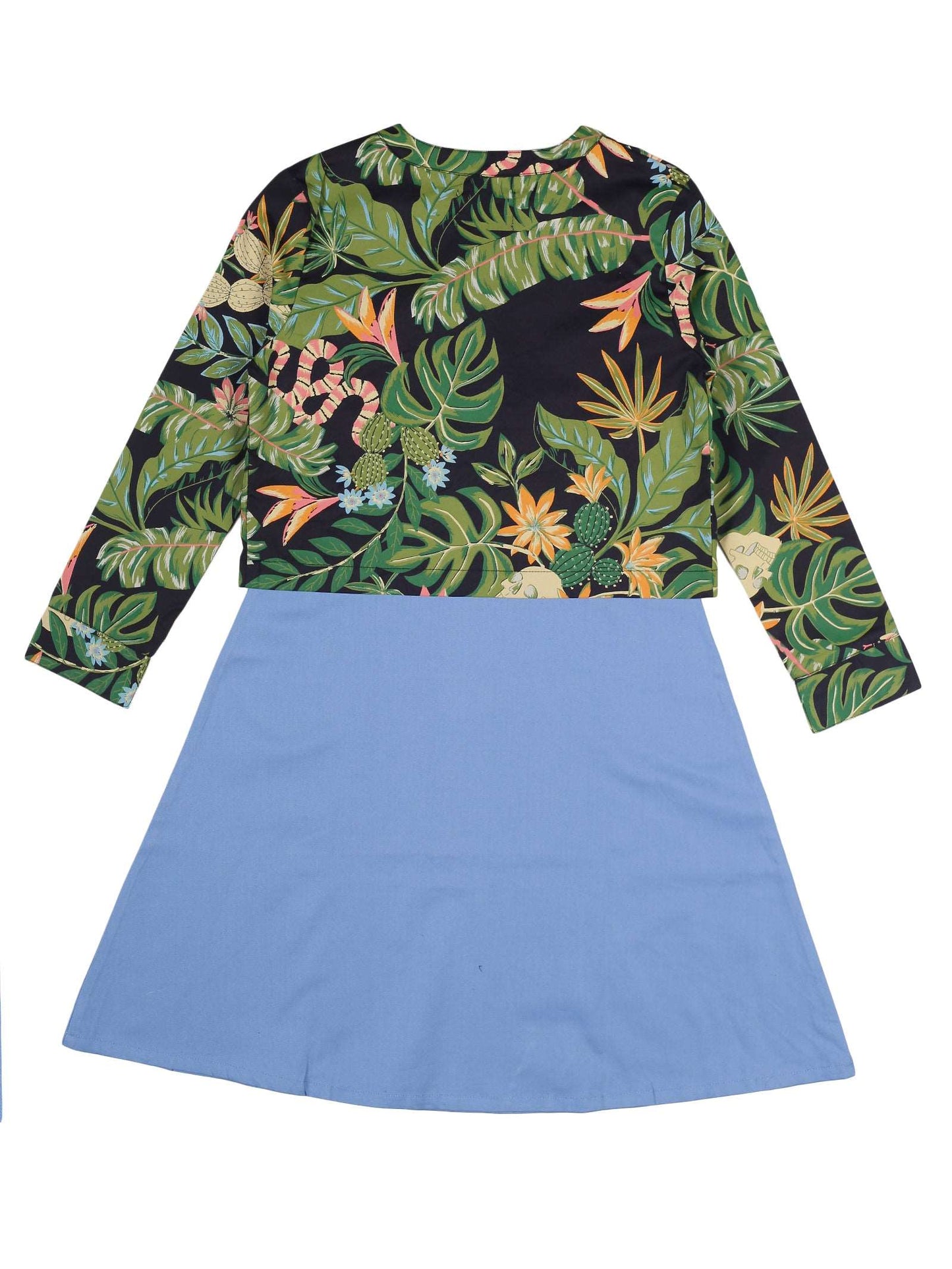 Young Birds Tropical Print Jacket Set