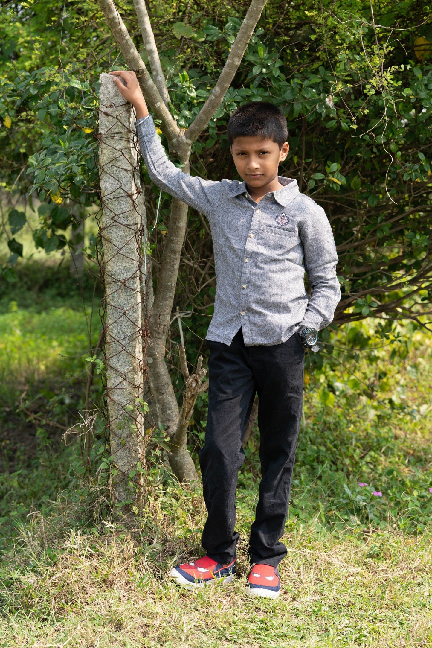 Young Birds Slash Pocket Full Sleeve Shirt