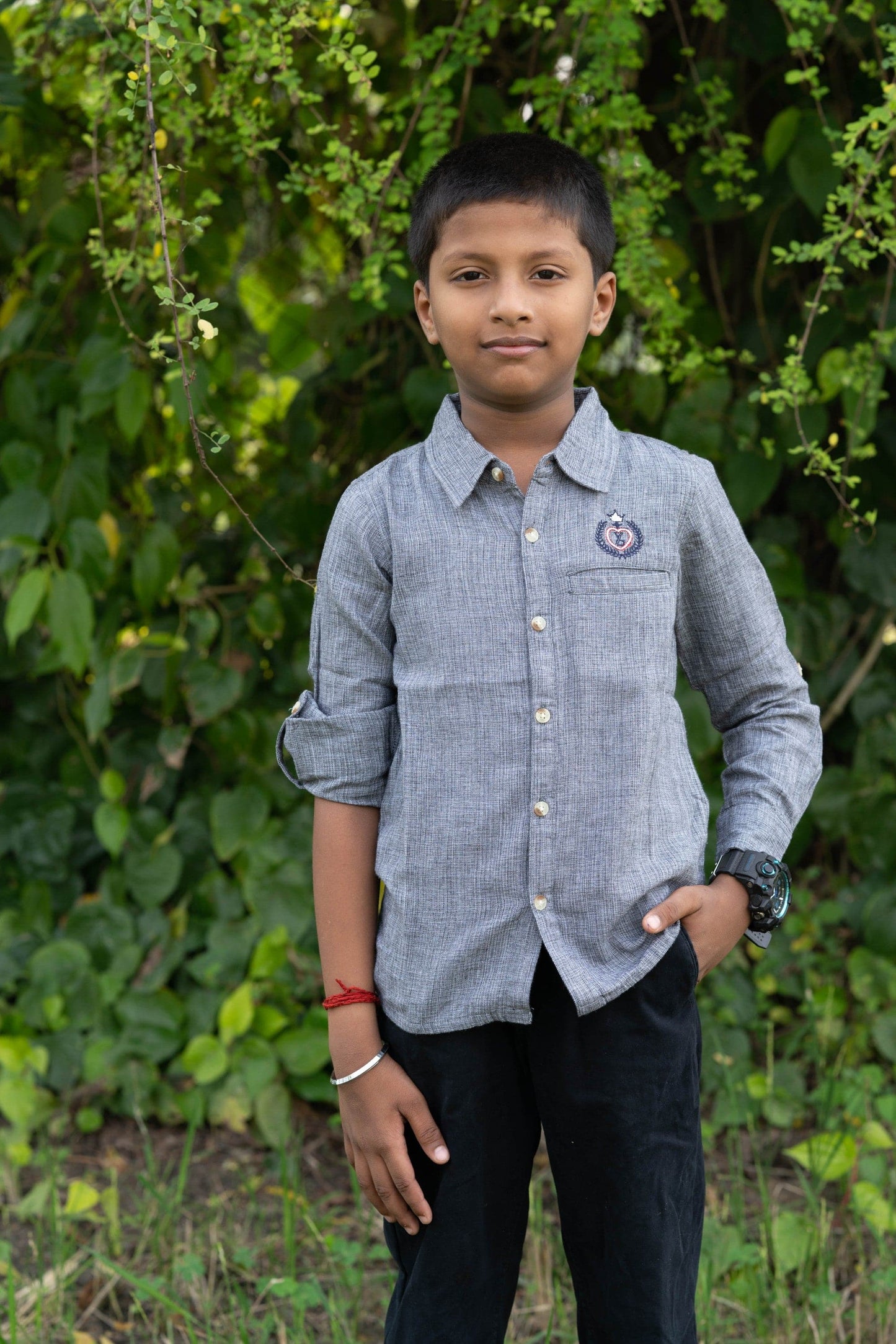 Young Birds Slash Pocket Full Sleeve Shirt
