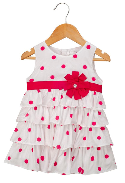 Young Birds Big Polka Dot Ruffle Dress