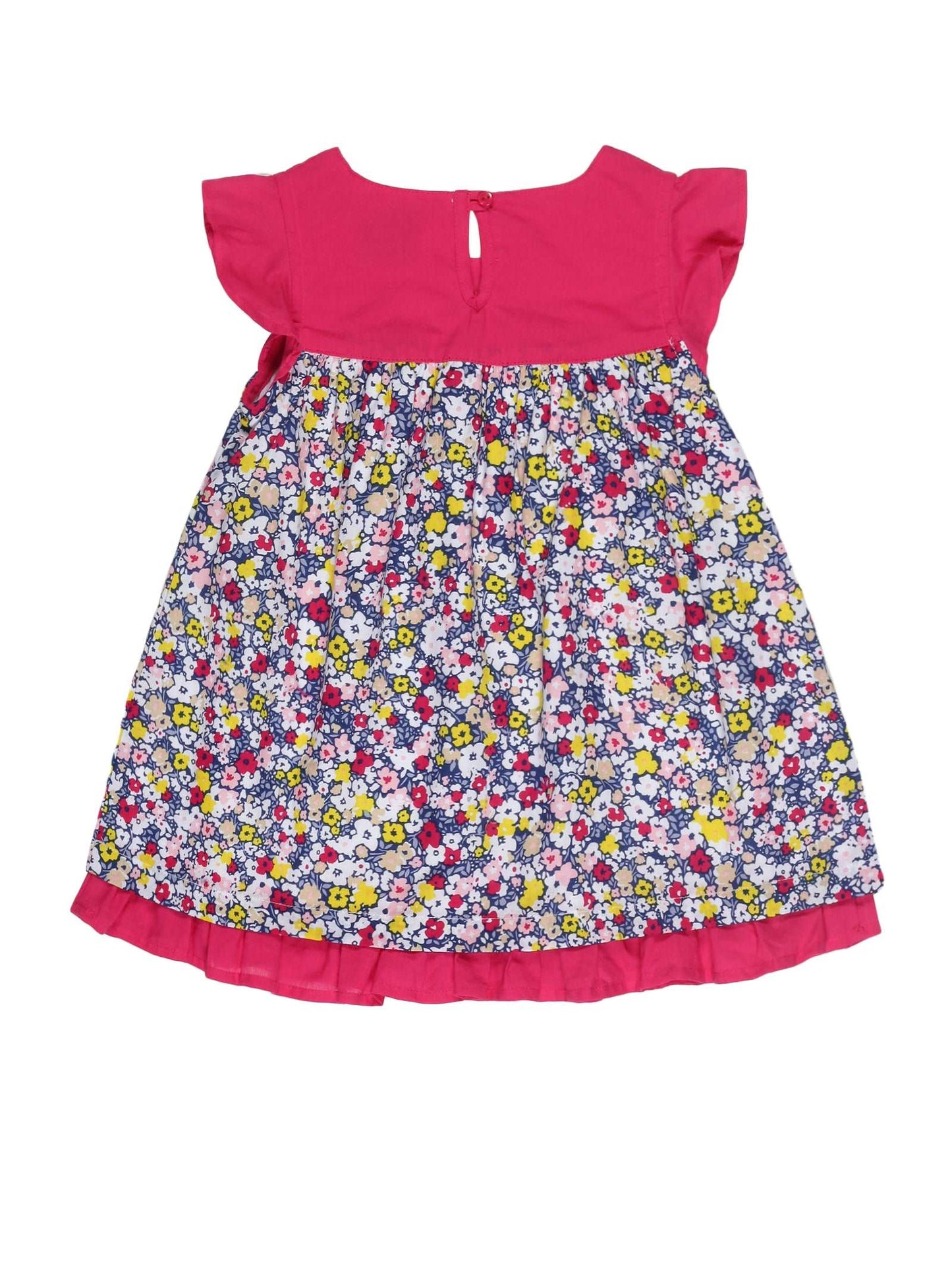 Young Birds Blossom Flowers Print Dress