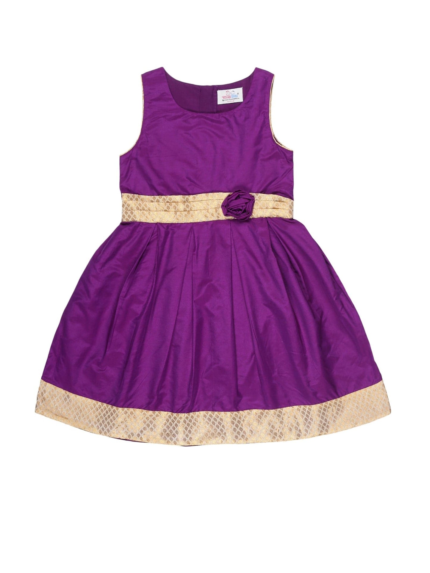 Young Birds Brocade Border Dress