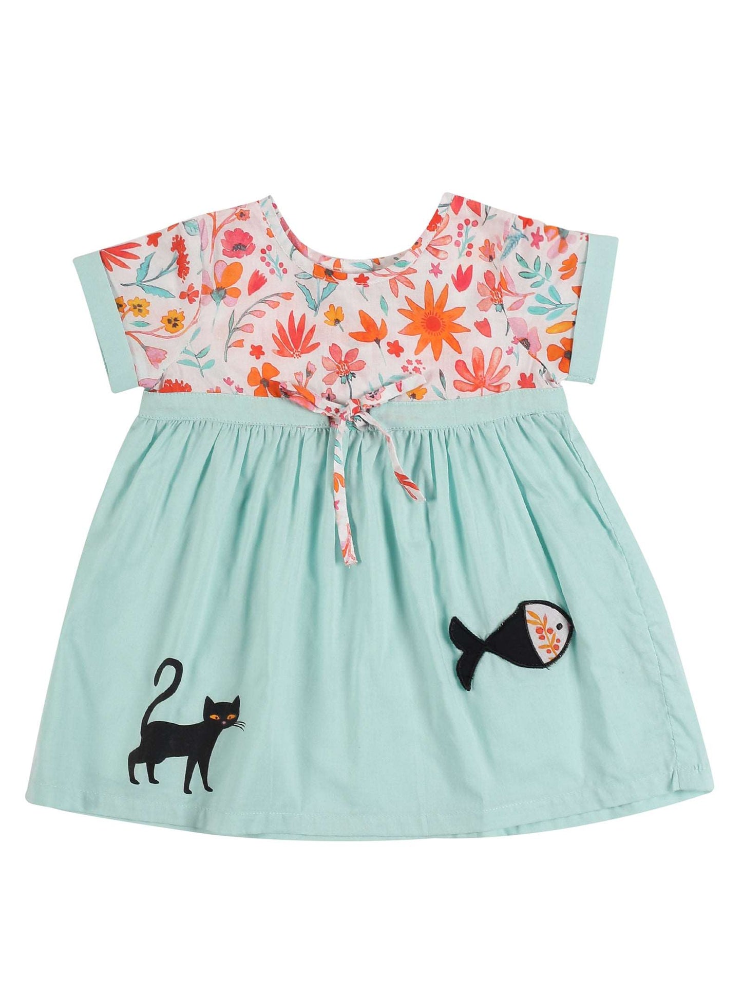 Young Birds Cat'N'Fish Baby Dress