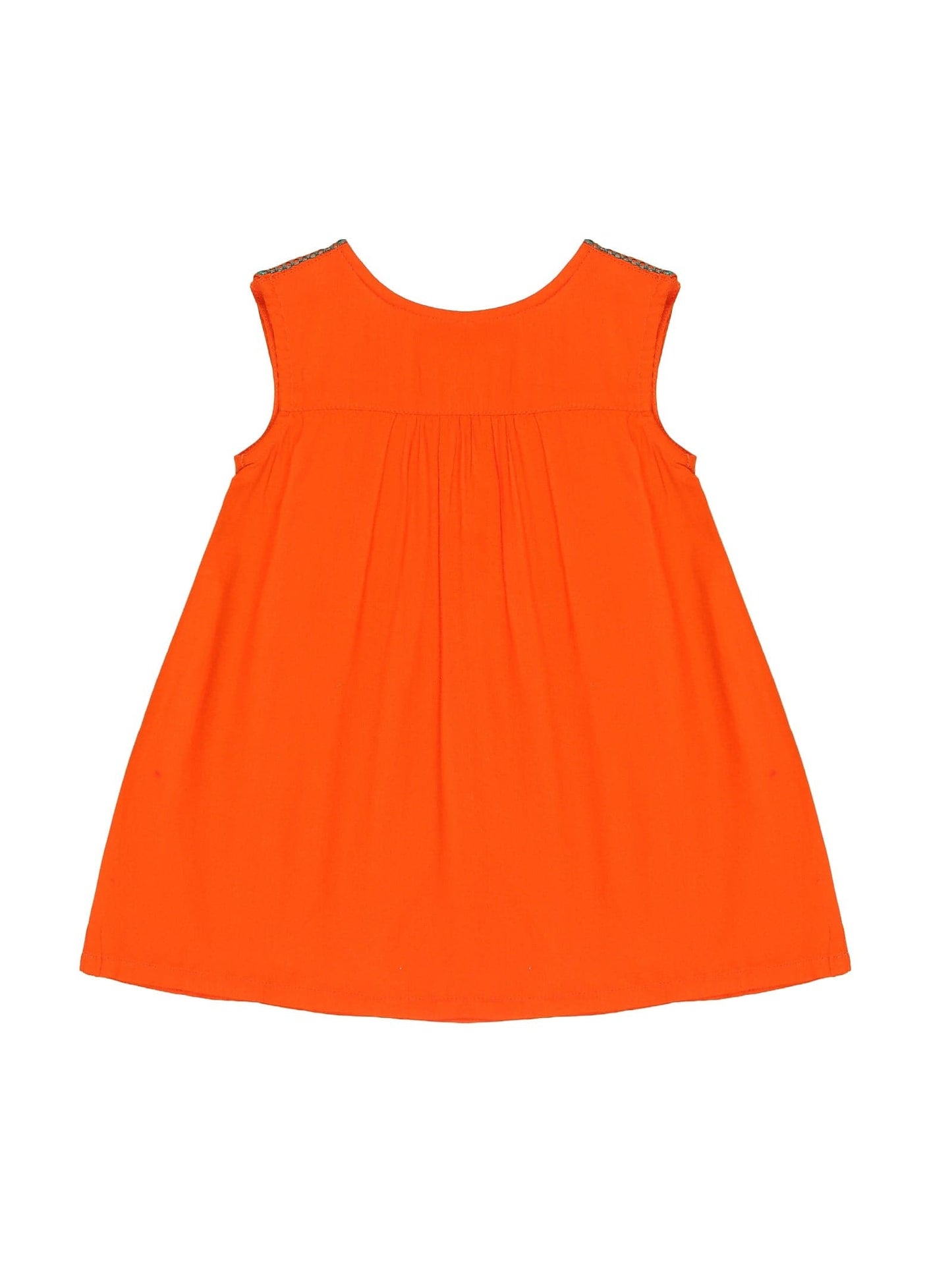 Young Birds Embroidery Dress With Bloomer