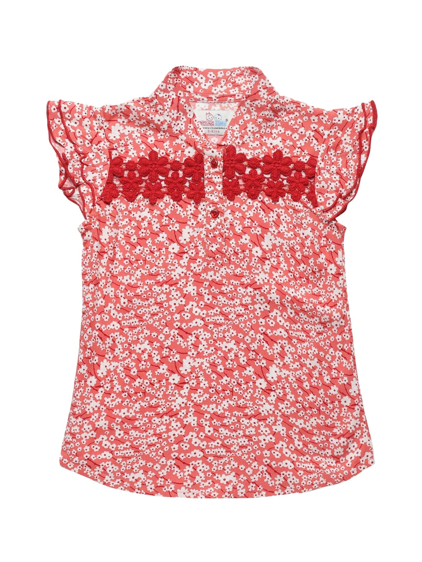 Young Birds Floral Print Top