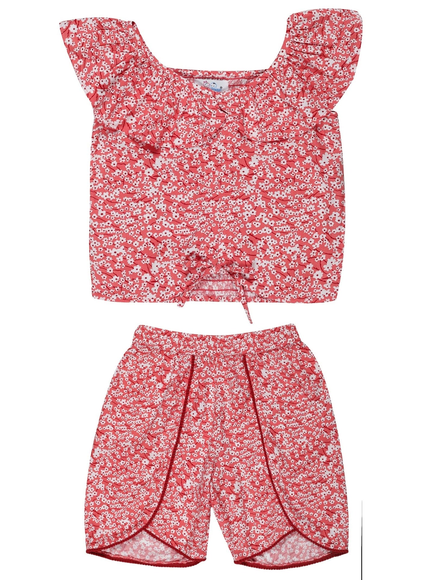 Young Birds Floral Printed Top with Short
