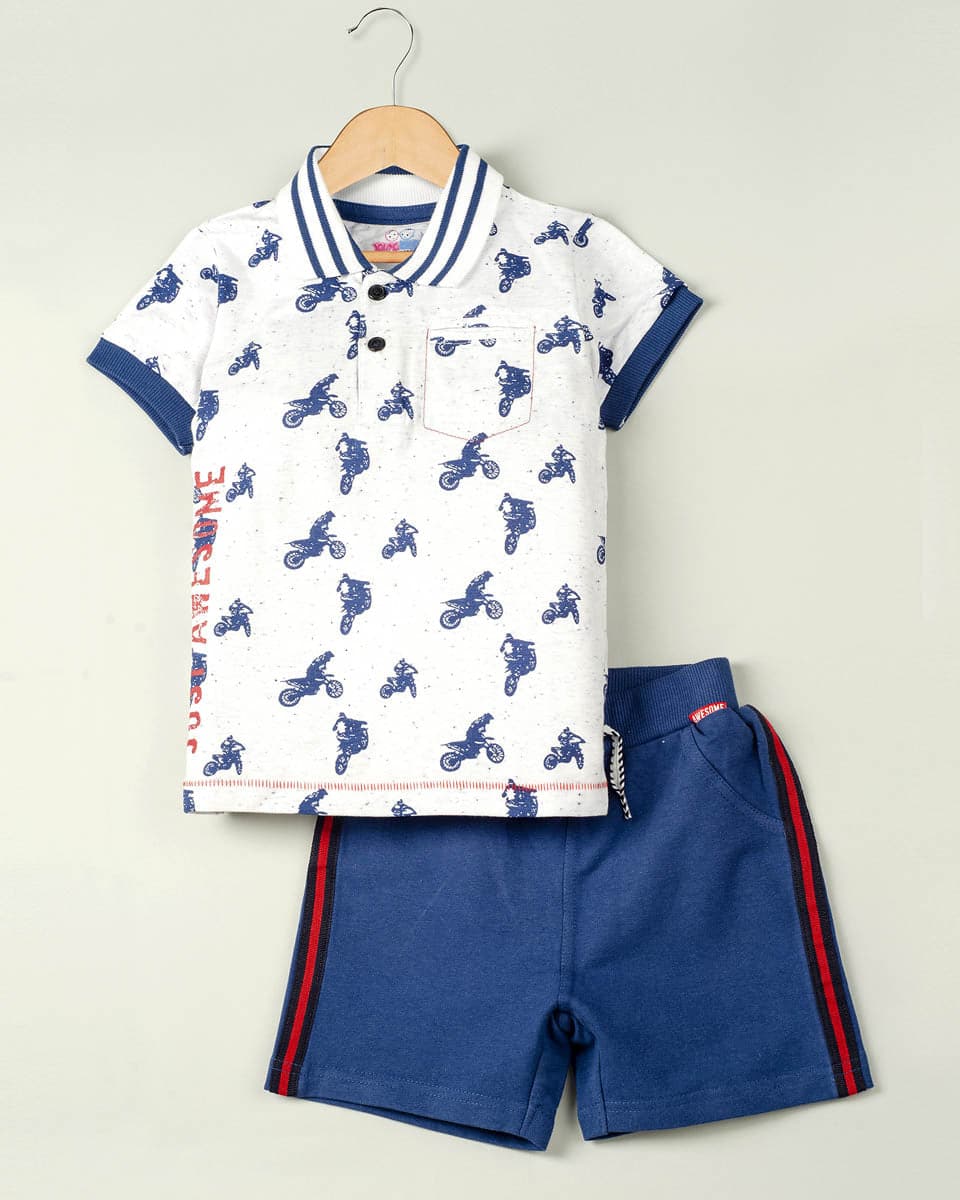 Young Birds Just Awesome 2Pcs Baby Suit