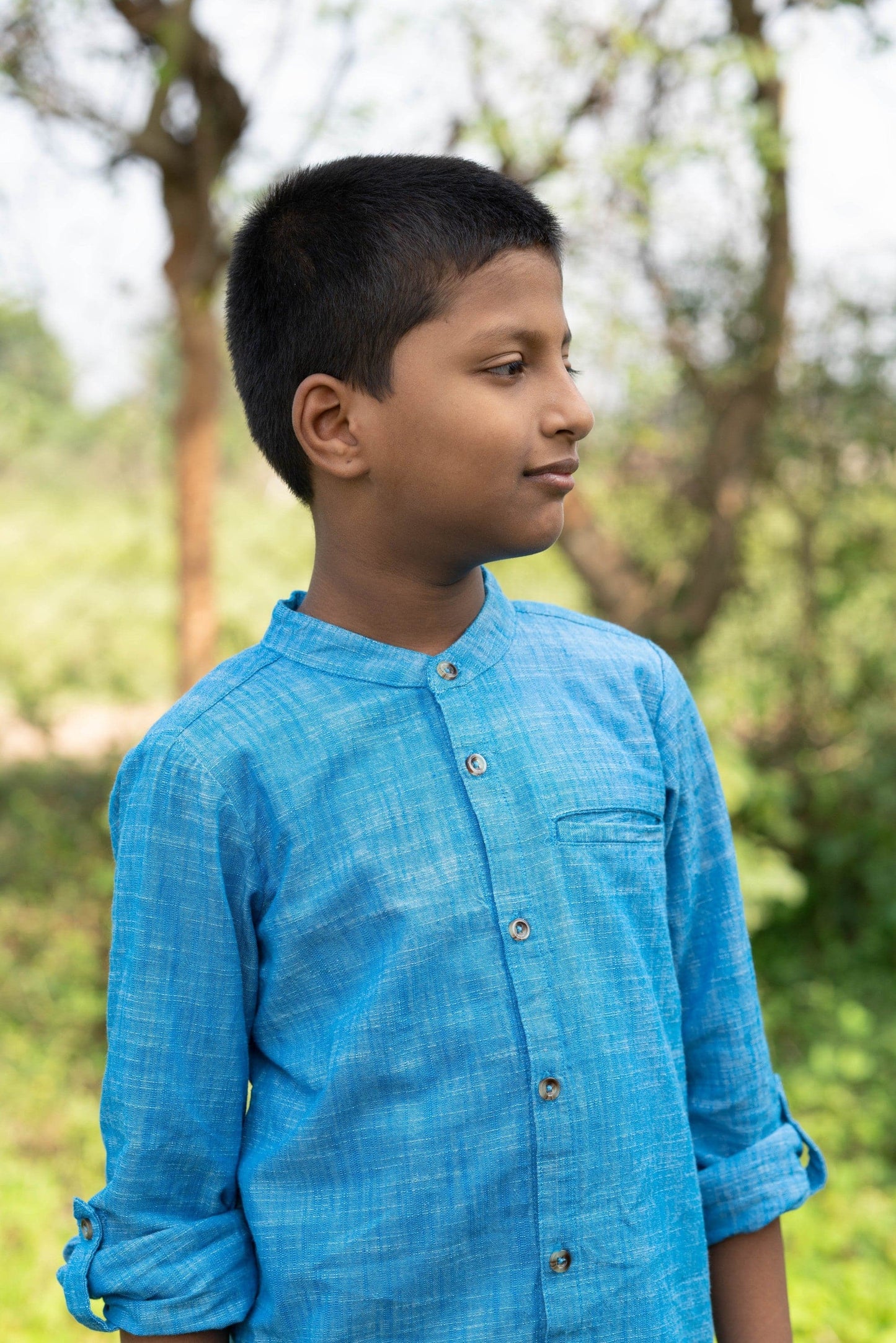 Young Birds Mandarin Collar Shirt