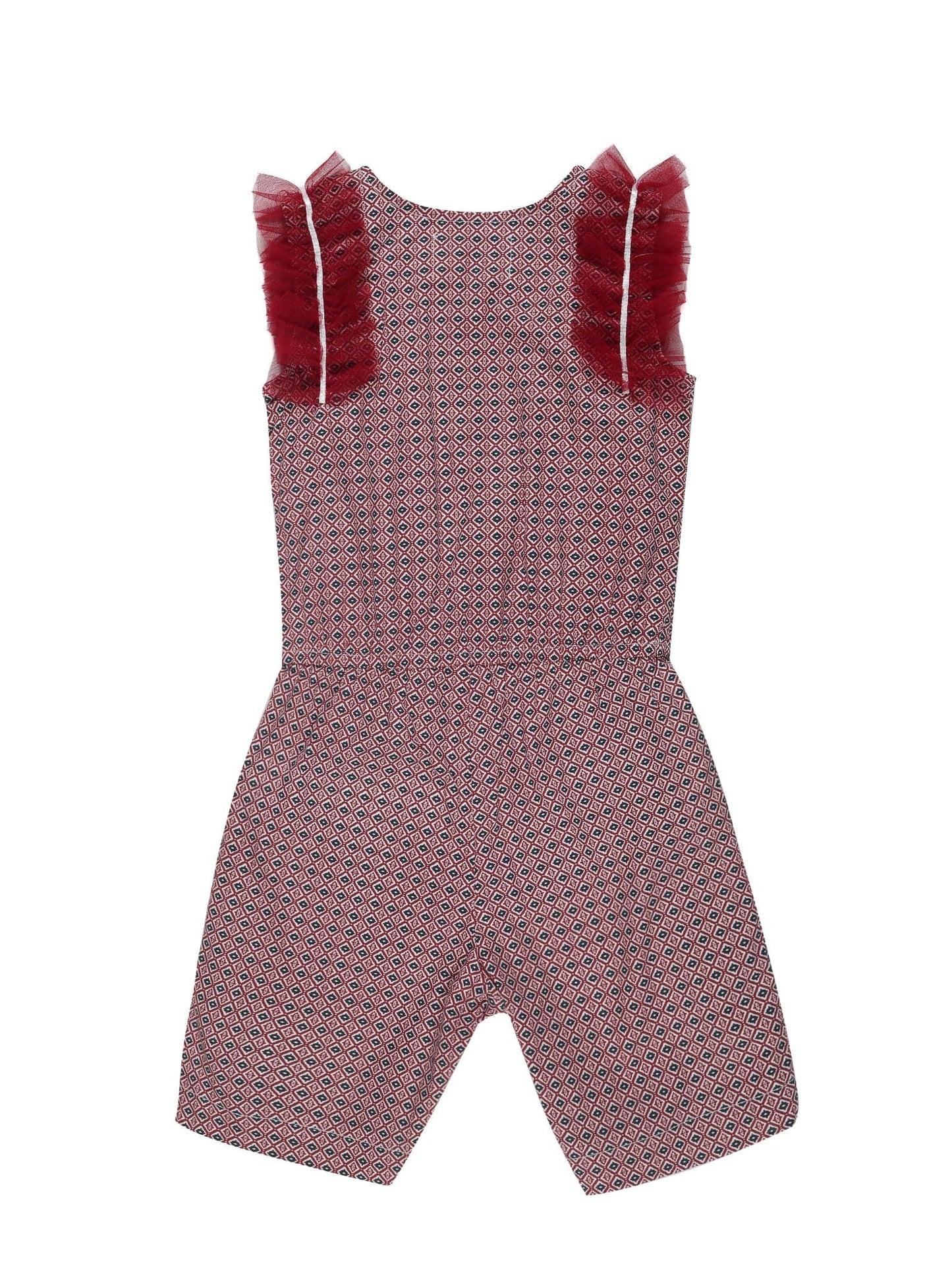 Young Birds Mesh Frill Playsuit