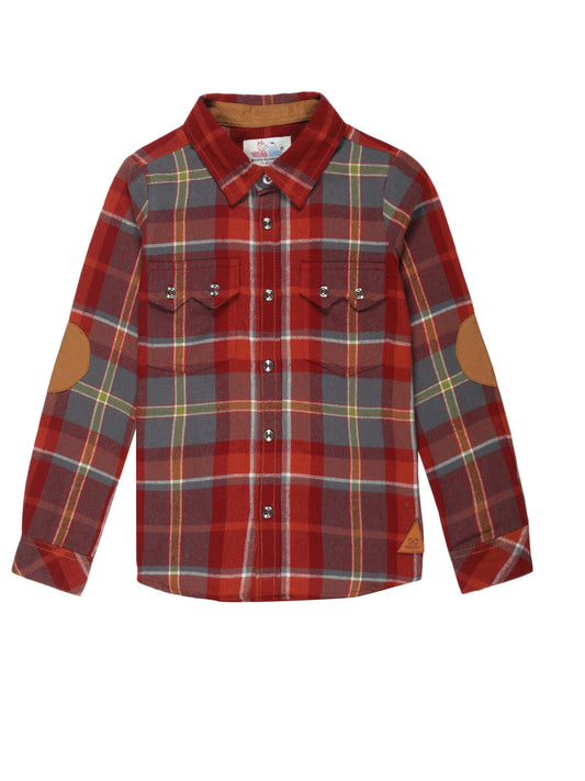 Young Birds Boys Flannel Checked Shirt