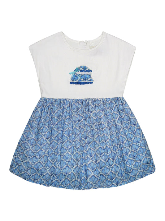 Young Birds Bonet Applique Baby Dress