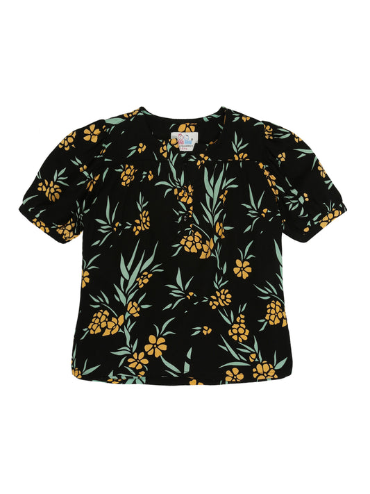 Young Birds Girls Puff Sleeve Top