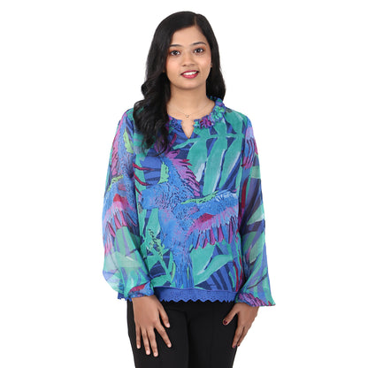 Women's Chiffon Top With Cami