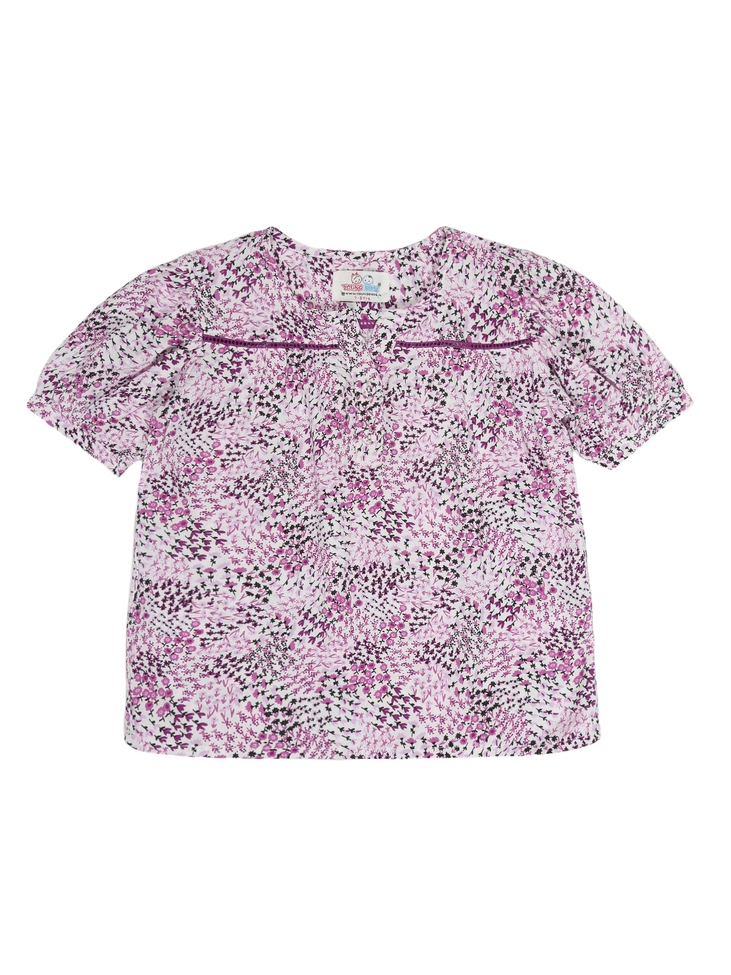 Young Birds Girls Puff Sleeve Top