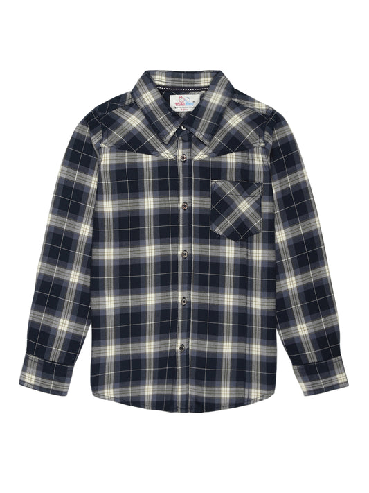 Young Birds Boys Full Sleeve Flannel Shirt