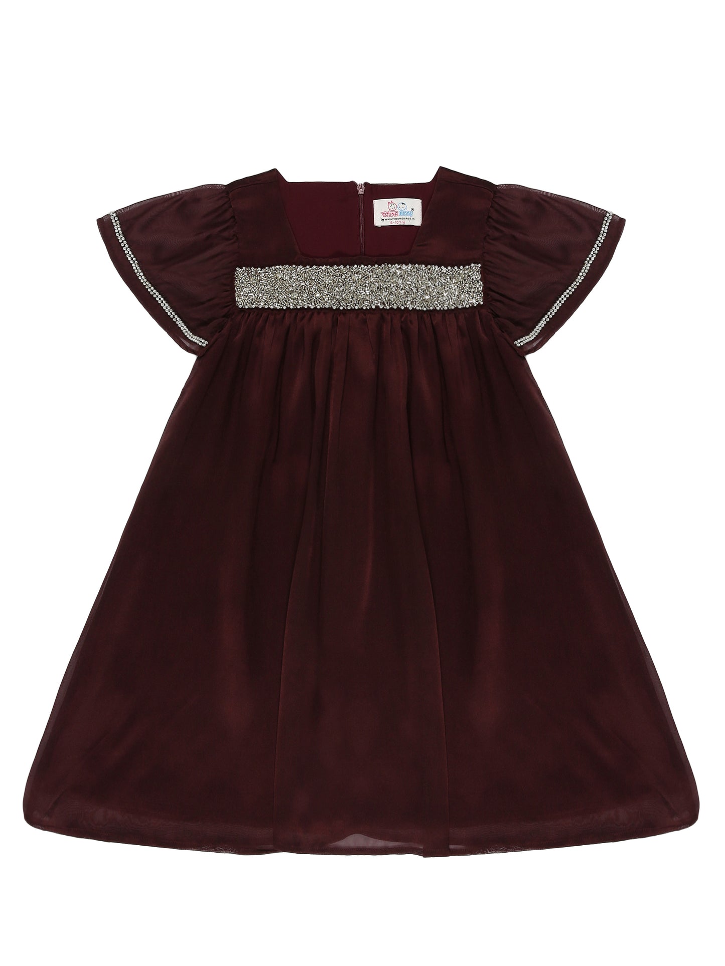 YoungBirds Girls Bead Work Dress