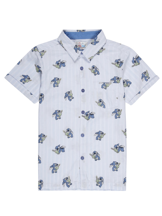 Young Birds Boys Short Sleeve Shirt - Rabbit Print