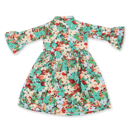 Youngbirds Girls Front Keyhole Collar Dress