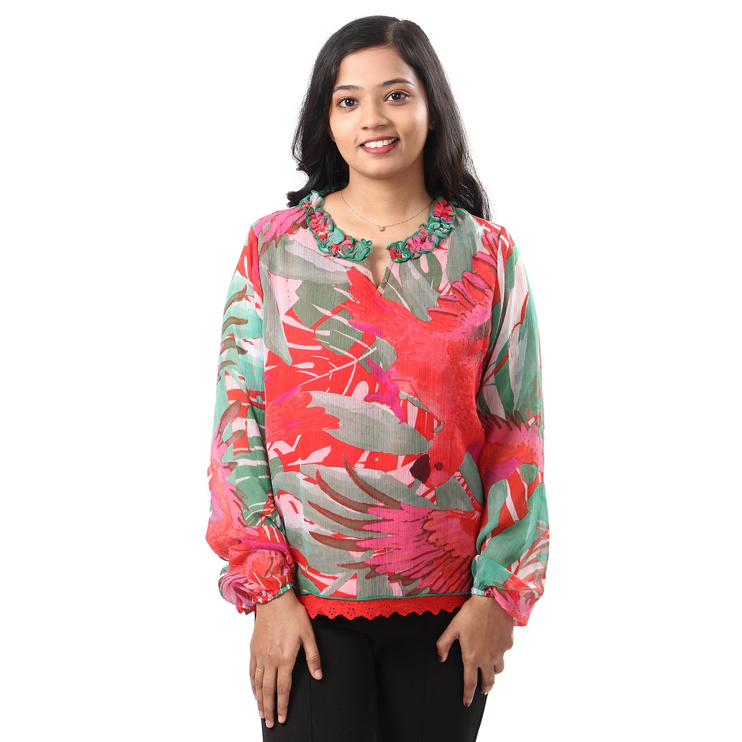 Women's Chiffon Top With Cami