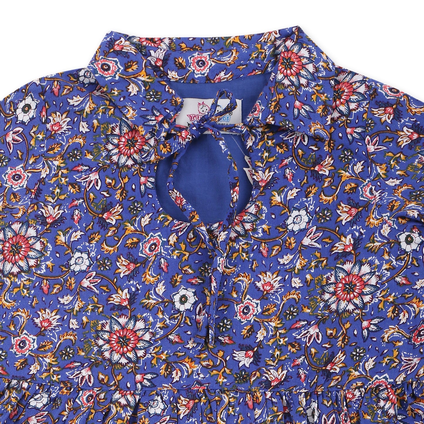 Youngbirds Girls Front Keyhole Collar Dress