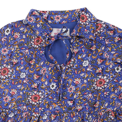 Youngbirds Girls Front Keyhole Collar Dress