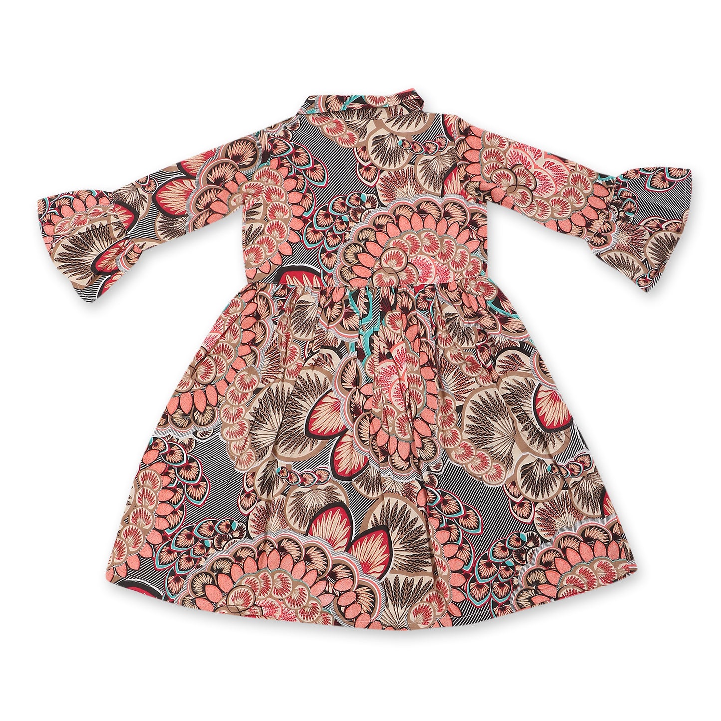 Youngbirds Girls Front Keyhole Collar Dress