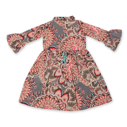 Youngbirds Girls Front Keyhole Collar Dress