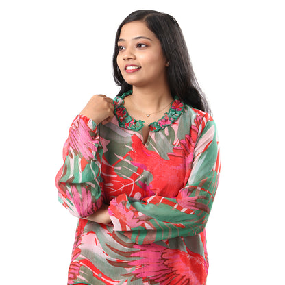 Women's Chiffon Top With Cami