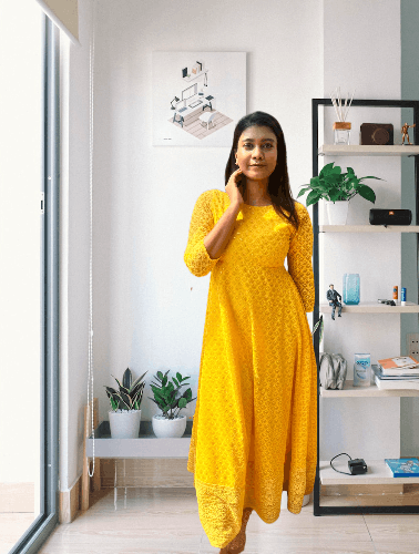 Youngly All Over Embroidery Anarkali