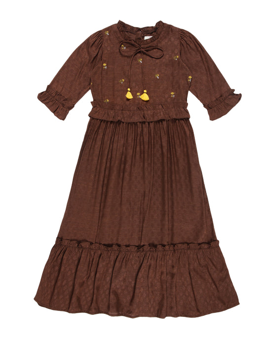 Young Birds Girls Embroidery Dress